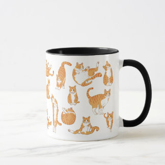 Caneca de Gato Laranja Engraçada | Taça de Gato Bo