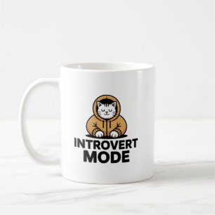 Caneca de Gato no Modo Introvertido – Xícara de Ca