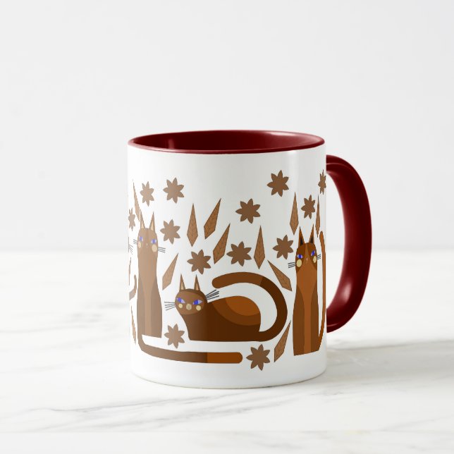CANECA DE GATO PARA ANIVERSÁRIO (Frente Esquerda)