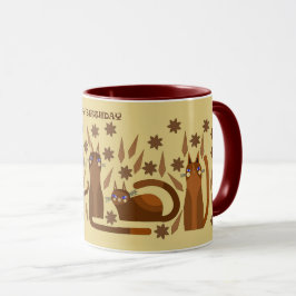 CANECA DE GATO PARA ANIVERSÁRIO