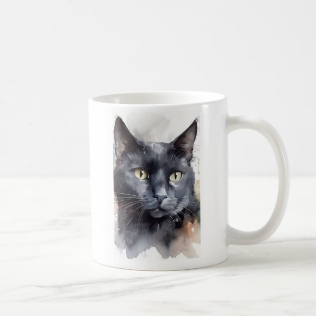 Caneca de gato preto (Direita)