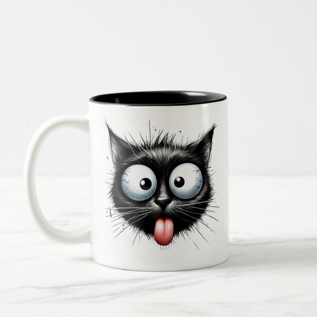 Caneca de gato preto (Esquerda)