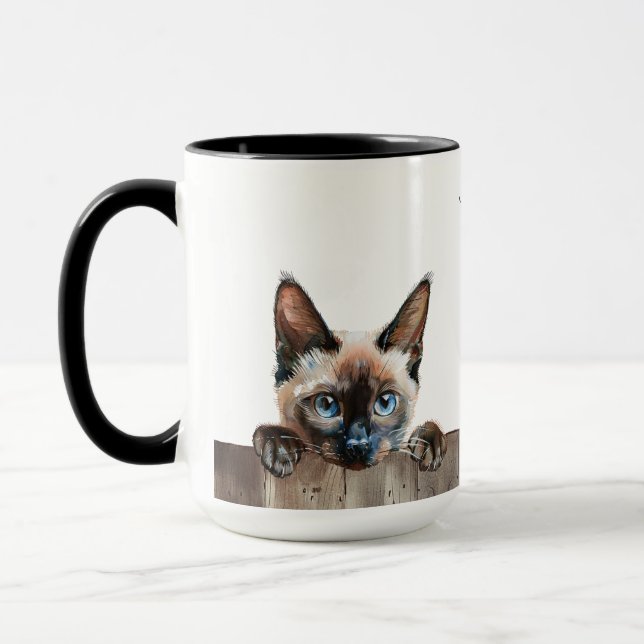 Caneca de Gato Siamese (Esquerda)