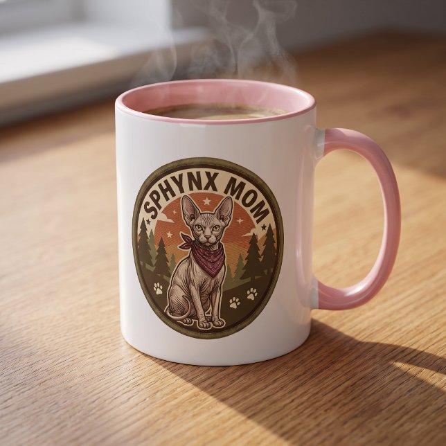 Caneca de Gato Sphynx Presente para Mãe de Gato Xí (Criador carregado)