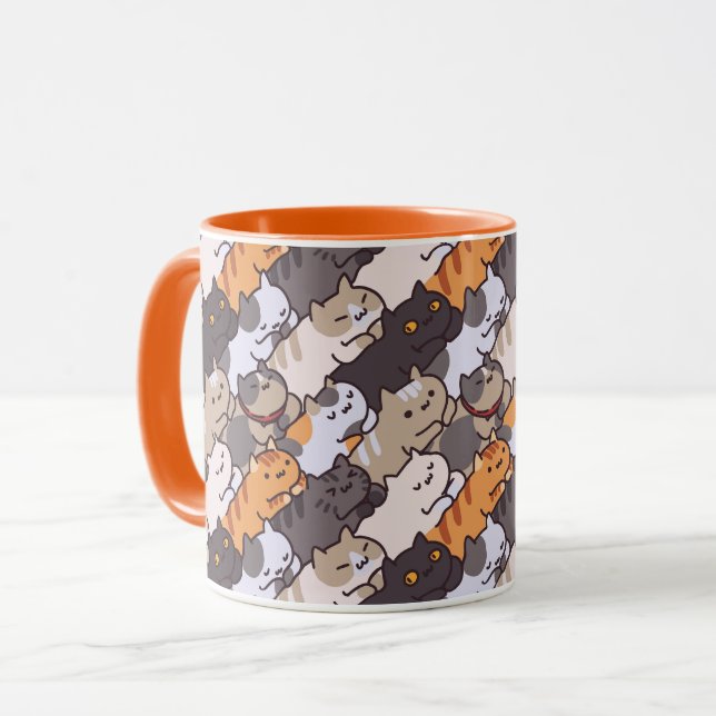 Caneca de Gatos (Frente Esquerda)