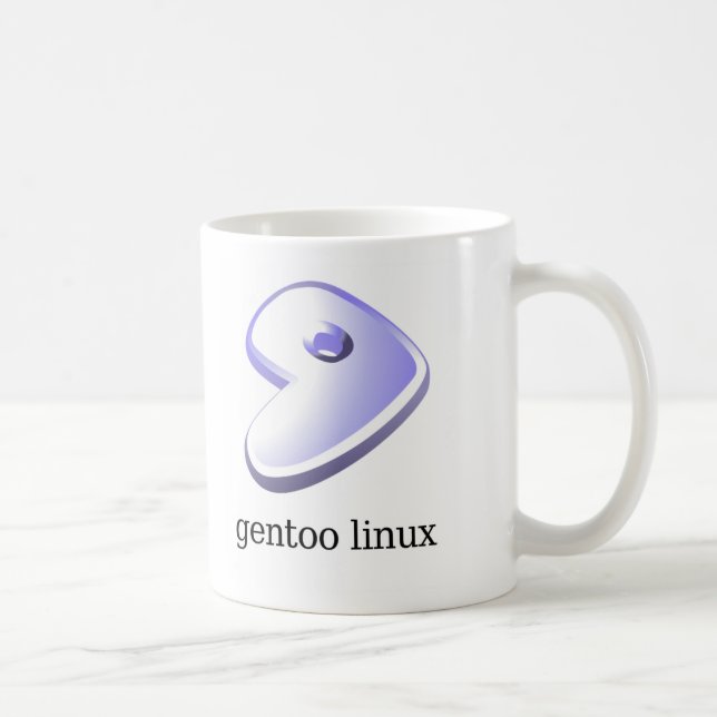 Caneca de Gentoo Linux (Direita)