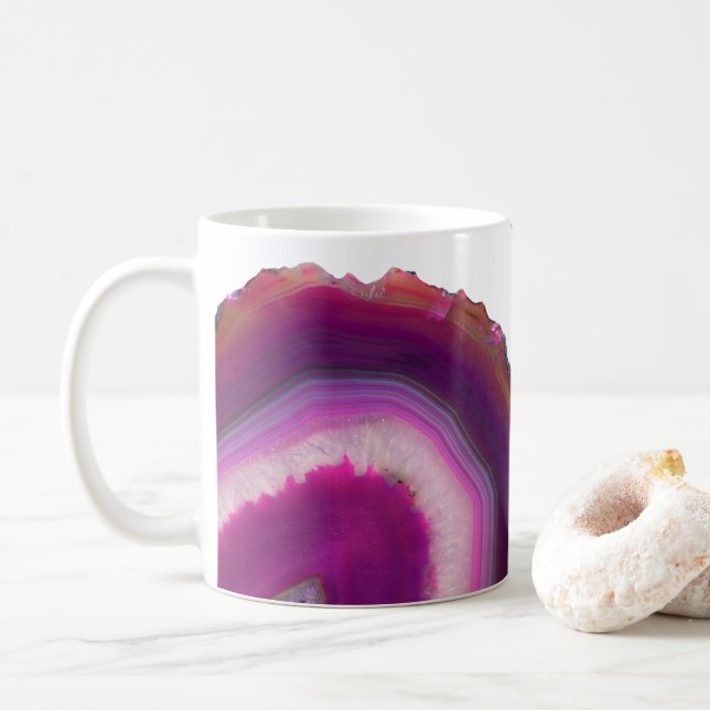 Caneca de Geode da ágata (Com Donut)