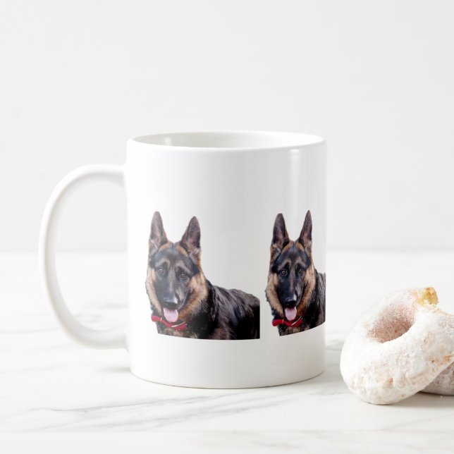caneca de german shepherd para cães amantes (Com Donut)