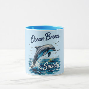 Caneca de Golfinho da Sociedade Ocean Breeze