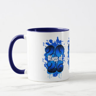 Caneca de Graduação Grafite Azul da Turma de 2026