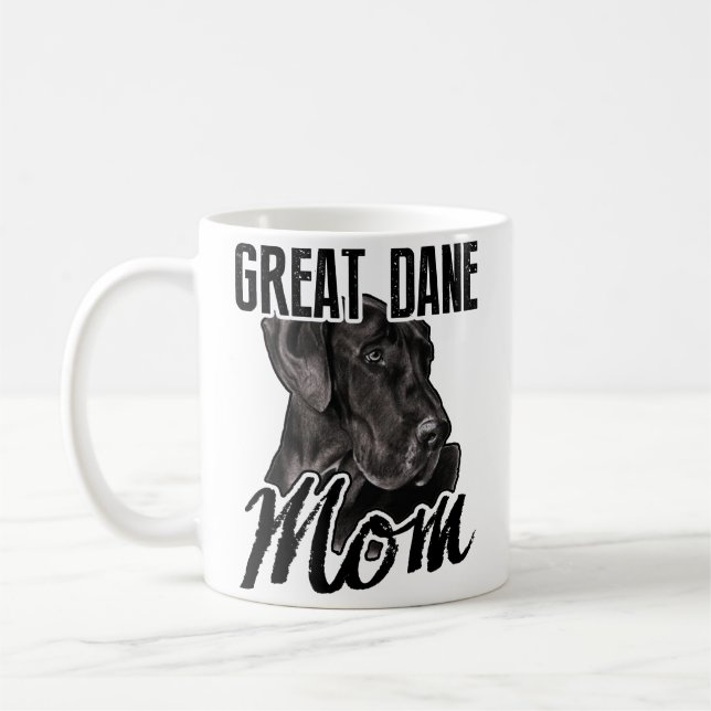 Caneca de great dane - caneca de café da mamã de (Esquerda)