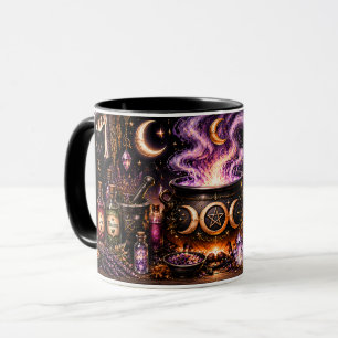 Caneca de Halloween Caldeirão de Bruxa