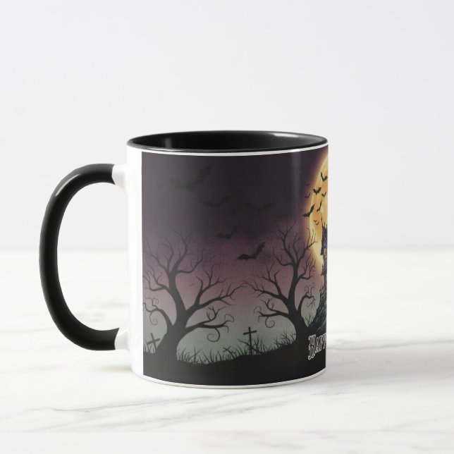 Caneca de Halloween Casa Assombrada (Esquerda)
