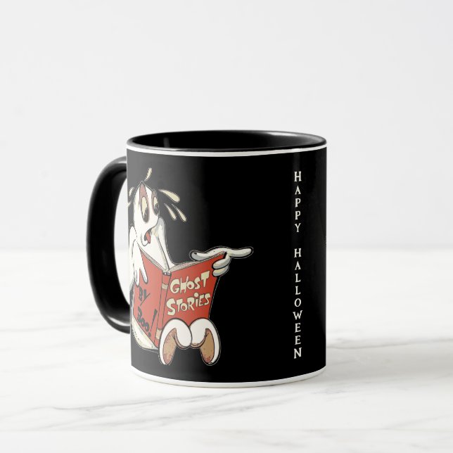 Caneca de Halloween de Histórias de Fantasmas (Frente Esquerda)