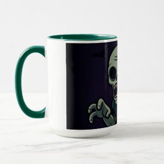 Caneca de Halloween de Zumbi Fofo Assustador - D