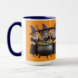 Caneca de Halloween do Gato Fofo Macbeth