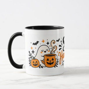 Caneca de Halloween Fofa – Xícara de Café Aconcheg