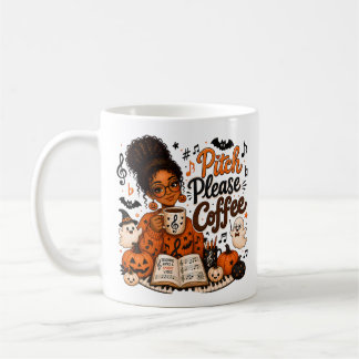 Caneca de Halloween para Professor de Música Café