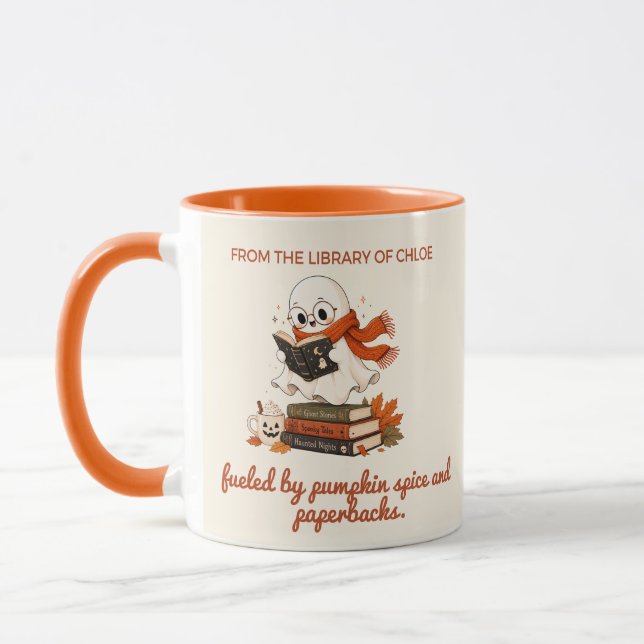 Caneca de Halloween Personalizada de Duas Cores co (Esquerda)