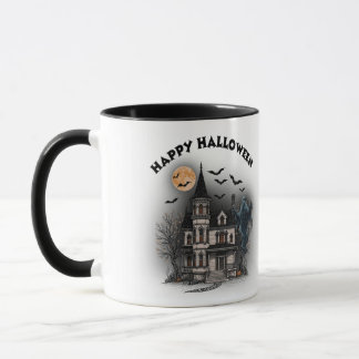 Caneca de Halloween Vintage Casa Assombrada Vitori