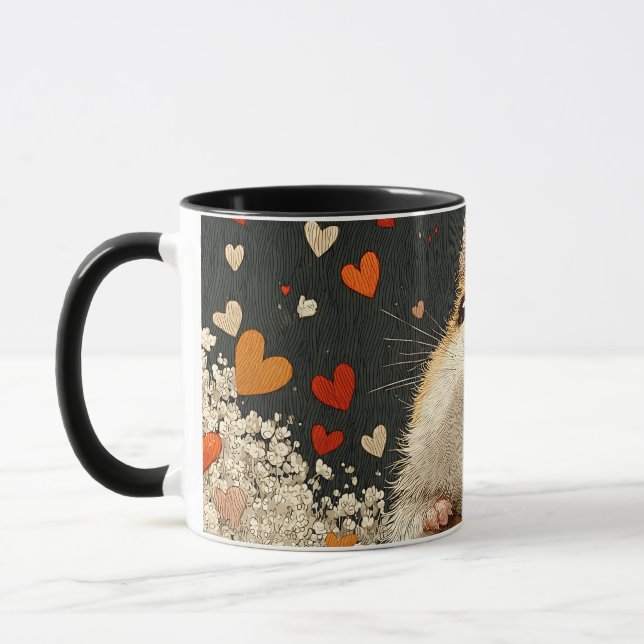 Caneca de Hamster Fofa – Xícara de Café de Arte de (Esquerda)