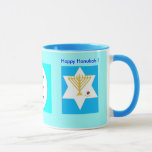 Caneca de Hanukah<br><div class="desc">O Kabbalists ensina que uma gota da energia clara, positiva, pode dissipar muita escuridão. Isto significa aquele mesmo quando uma situação parece escura, compartilha de sua luz. O relógio como uma região de positividade torna-se em torno de você. Isto é como o golpe de um fósforo em uma sala escura....</div>