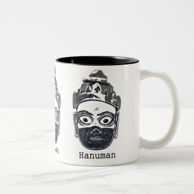 Caneca de Hanuman (B/W) (Direita)