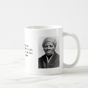 Caneca de Harriet Tubman com citações "ideais"