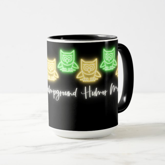 Caneca de Humor de Camping (Frente Esquerda)