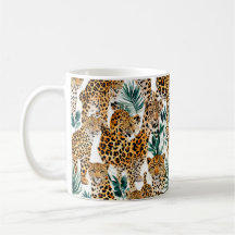 Caneca de Impressão Leopardo Chic - Na moda Animal
