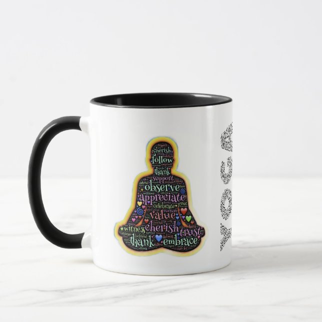 Caneca de Ioga – Encontre Seu Equilíbrio em Cada G (Esquerda)