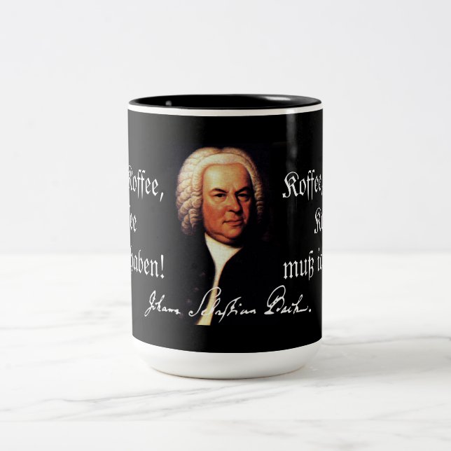 Caneca de J.S. Bach Koffee (Centro)