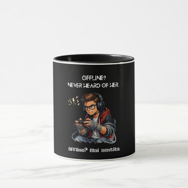 Caneca de Jogador Citação Offline (Centro)
