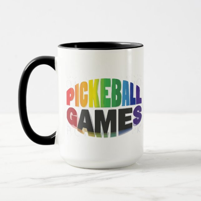 Caneca de jogos de pickleball. (Esquerda)