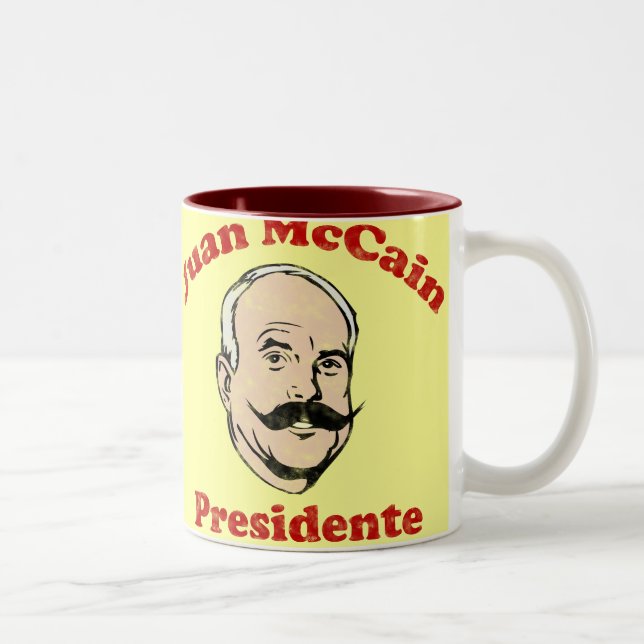 Caneca de Juan McCain Presidente (Direita)