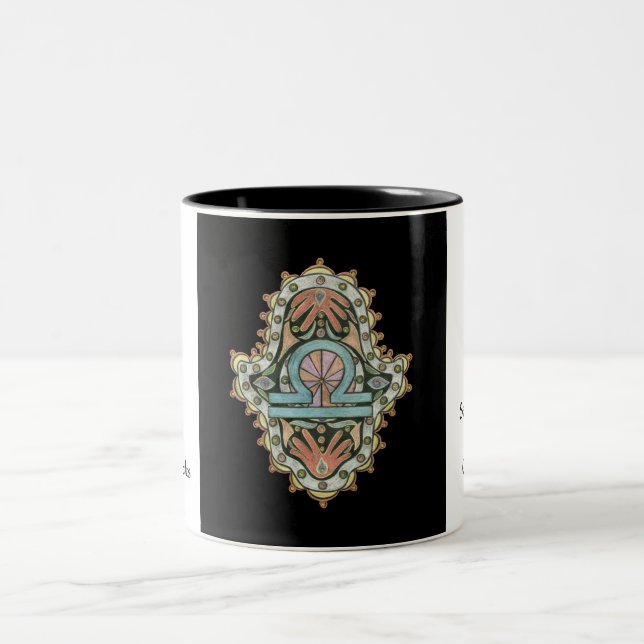 Caneca de Khamsa do Libra (Centro)