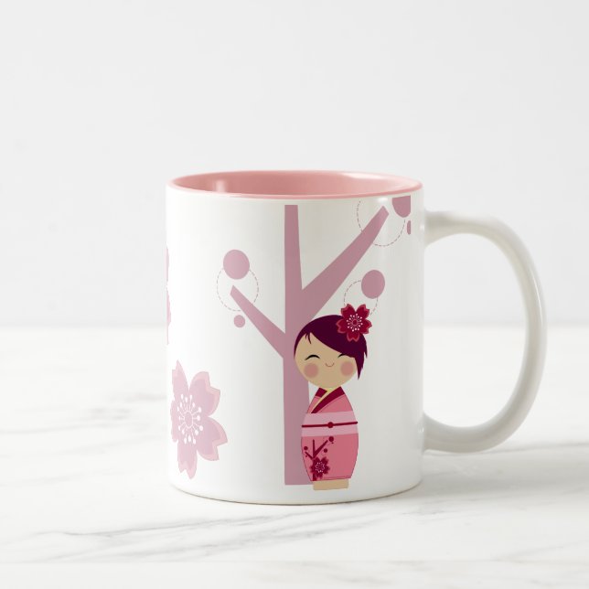 Caneca de Kokeshi Sakura (Direita)