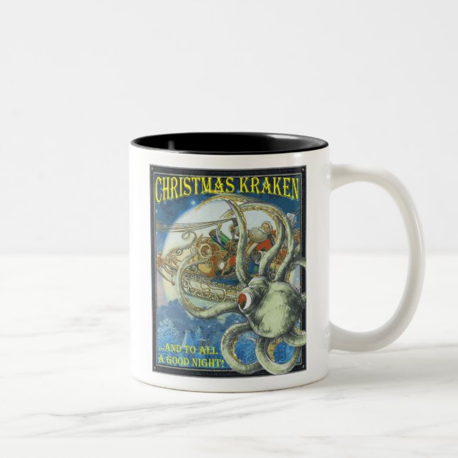 Caneca de Kraken do Natal (Direita)