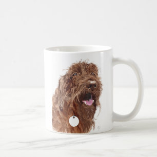 Caneca de Labradoodle #1 do chocolate