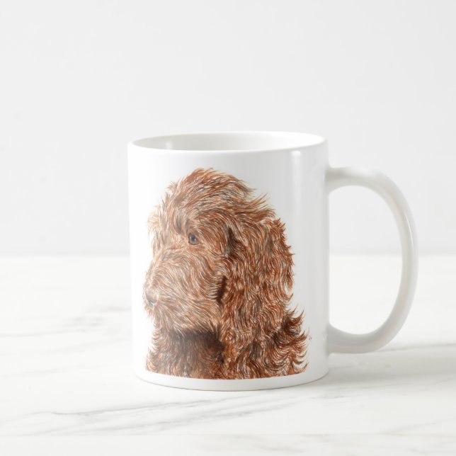 Caneca de Labradoodle #2 do chocolate (Direita)