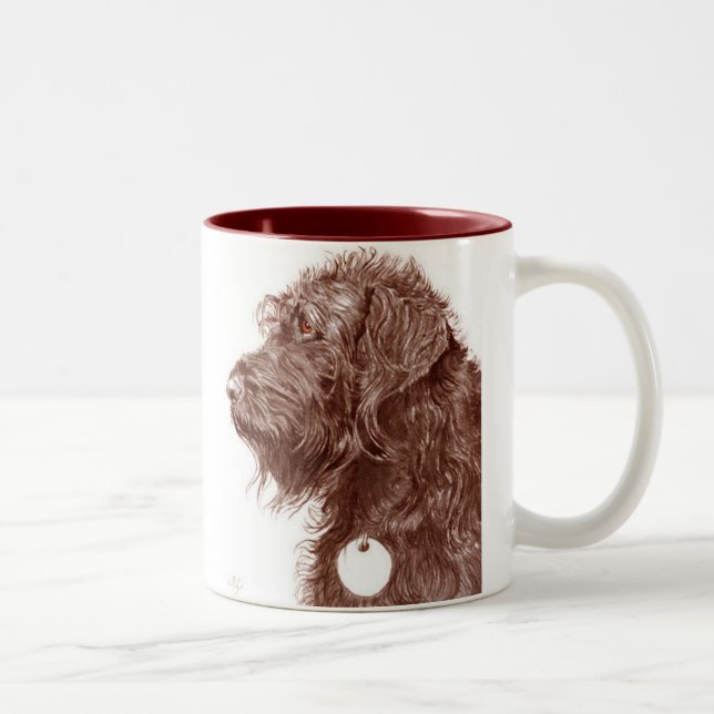 Caneca de Labradoodle do chocolate (Direita)