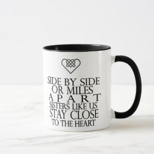 Caneca De lado a lado as irmãs gostam de nos