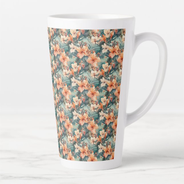 Caneca de Latte em Cerâmica com Impressão Negrita  (Direita)