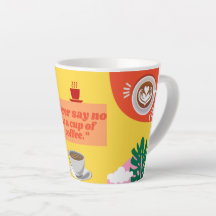 CANECA DE LATTE PARA AMANTES DE CAFÉ COLORIDA | PR