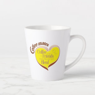 Caneca de latte para companheiros de café