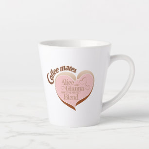 Caneca de latte para companheiros de café