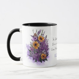 Caneca de Lavanda Romântica Personalizada para Ela