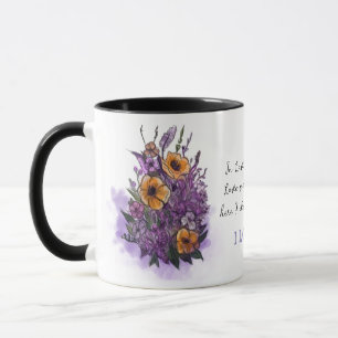 Caneca de Lavanda Romântica Personalizada para Ela