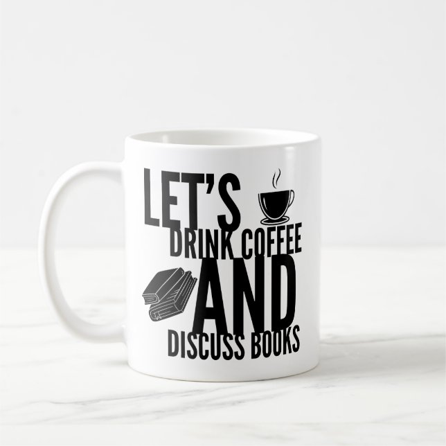 Caneca de Leitura de Livros de Café (Esquerda)