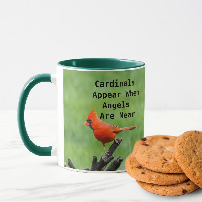 Caneca de Lembrança do Cardinal Vermelho Anjos Est (Criador carregado)